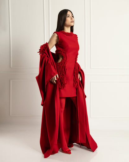 Chic Handcrafted Fringe Cape