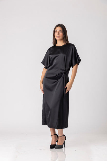 Kaven Satin Midi Dress