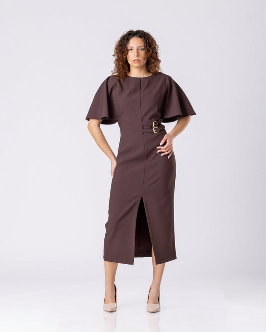 The Sovereign Belted Midi Dress