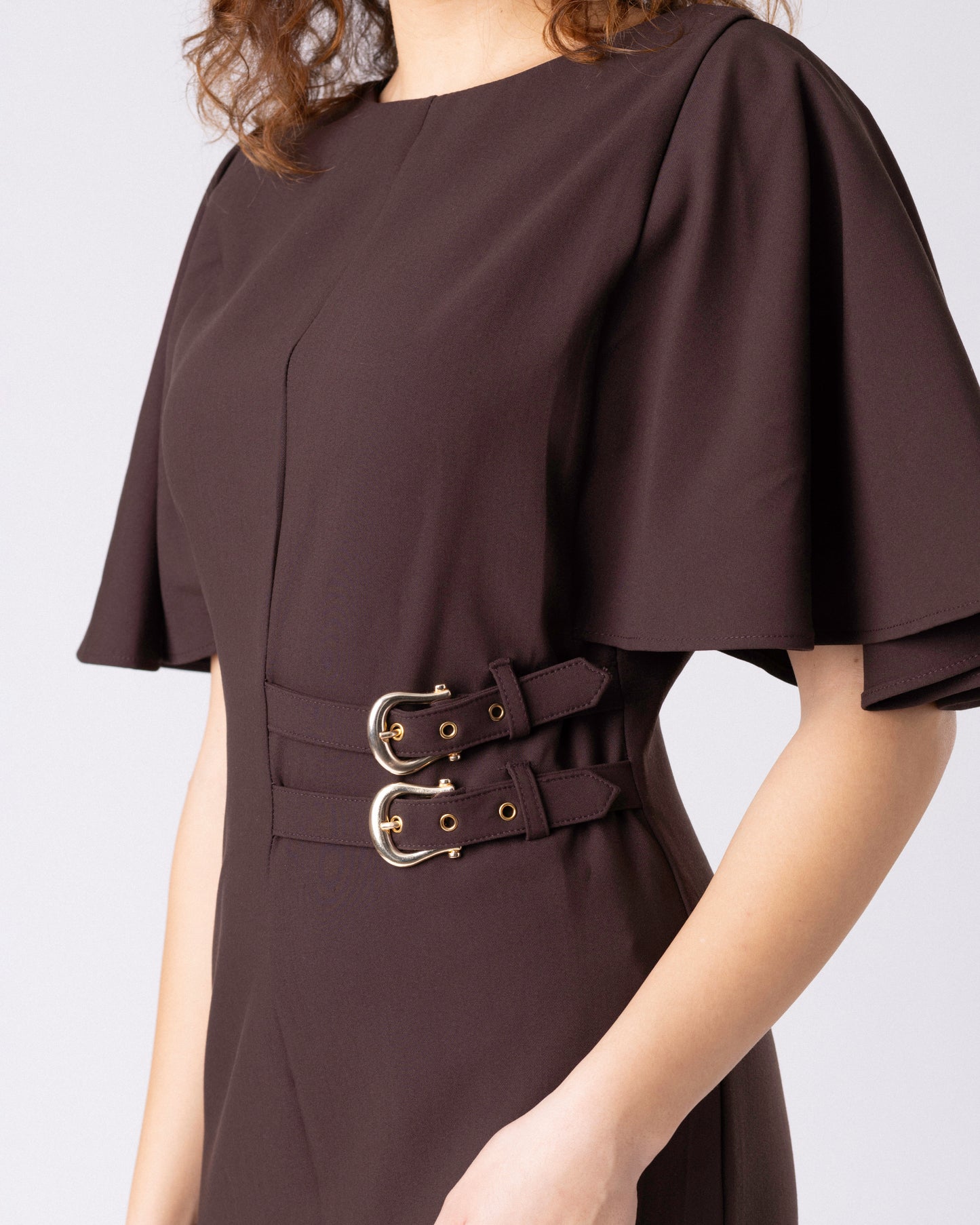 The Sovereign Belted Midi Dress