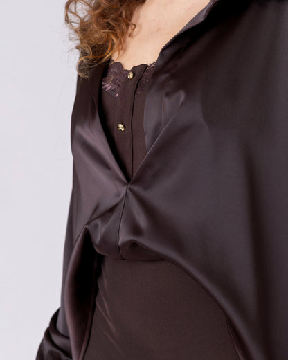 Velvet Noir Midi Dress