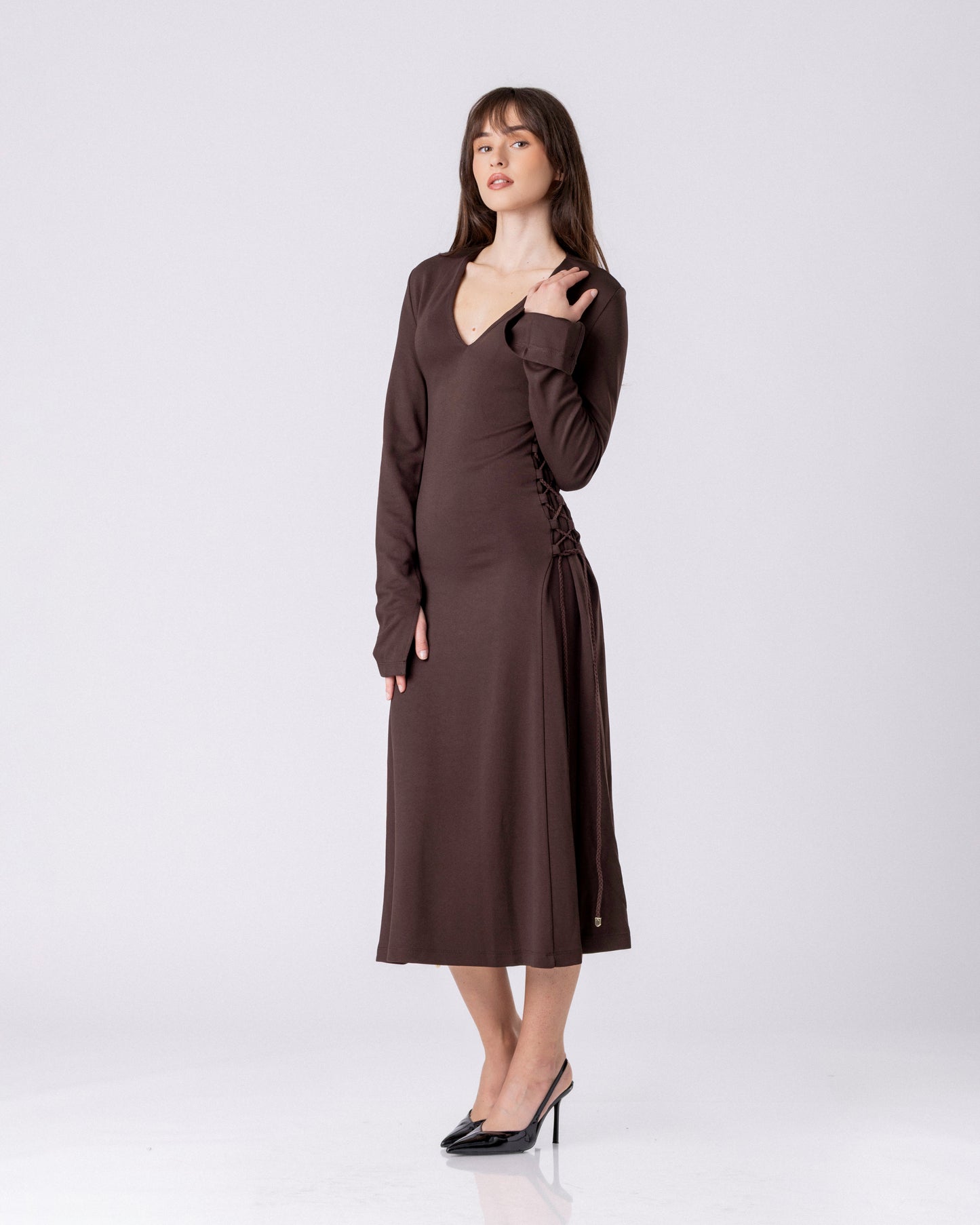 Ember Lace-Thread Dress