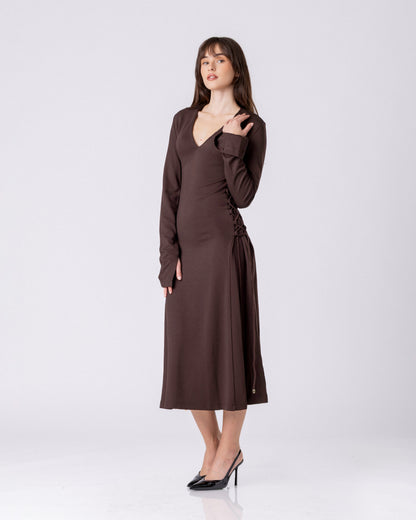 Ember Lace-Thread Dress