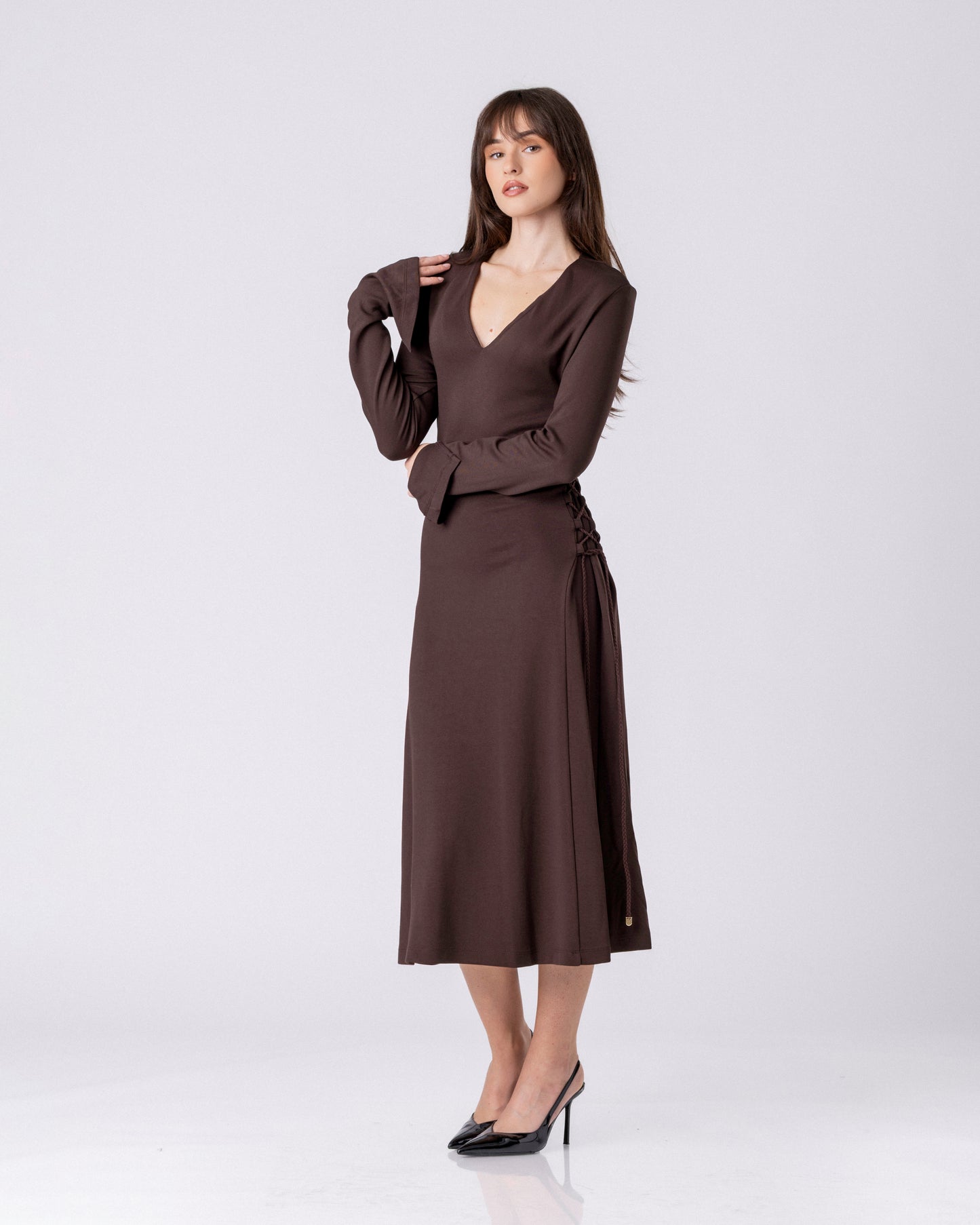 Ember Lace-Thread Dress