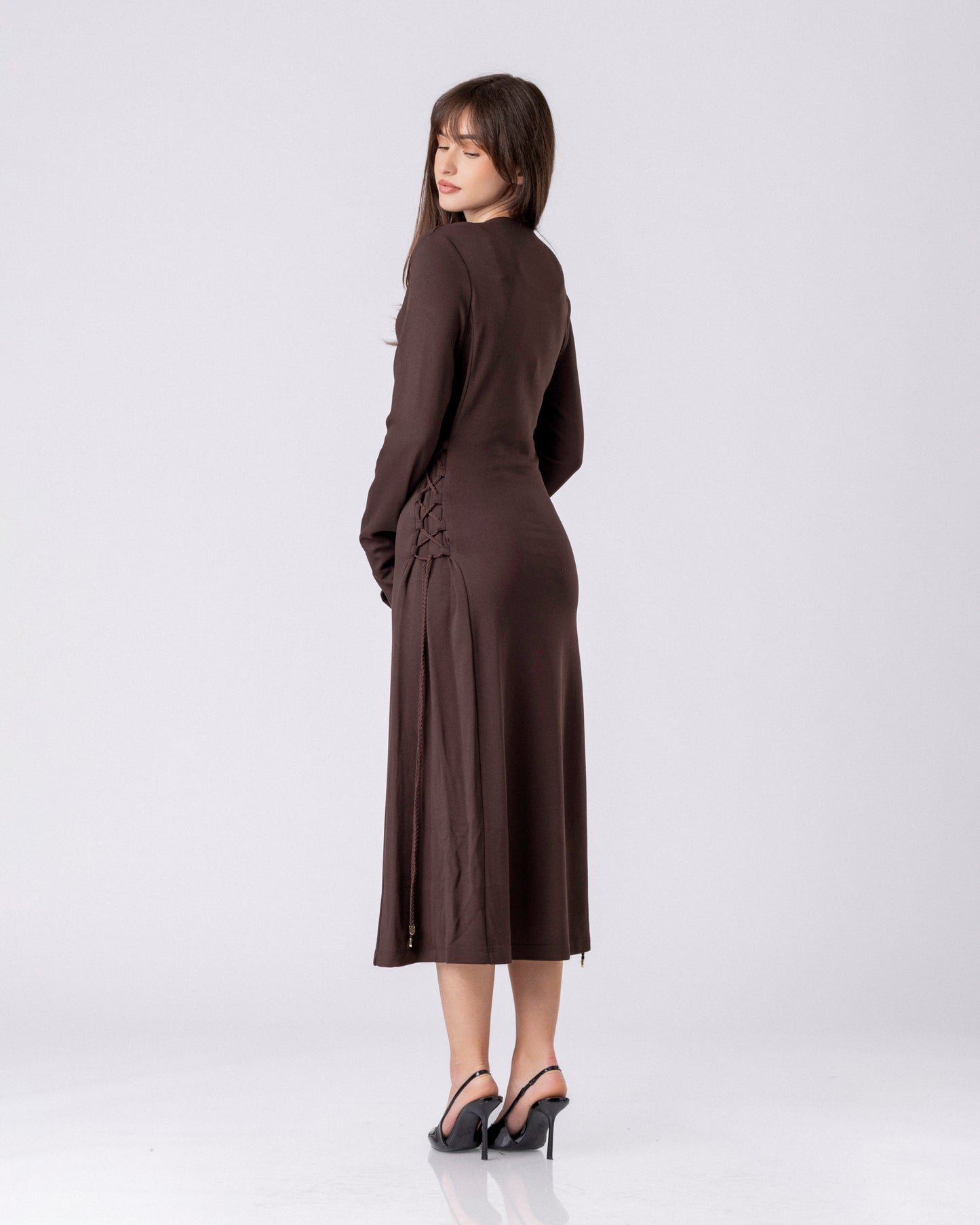 Ember Lace-Thread Dress