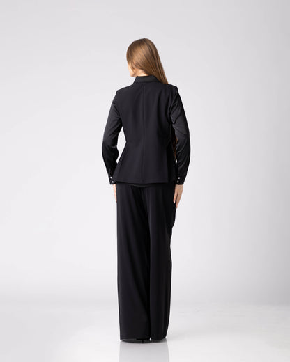 Velmora Tailored Buttoned Top