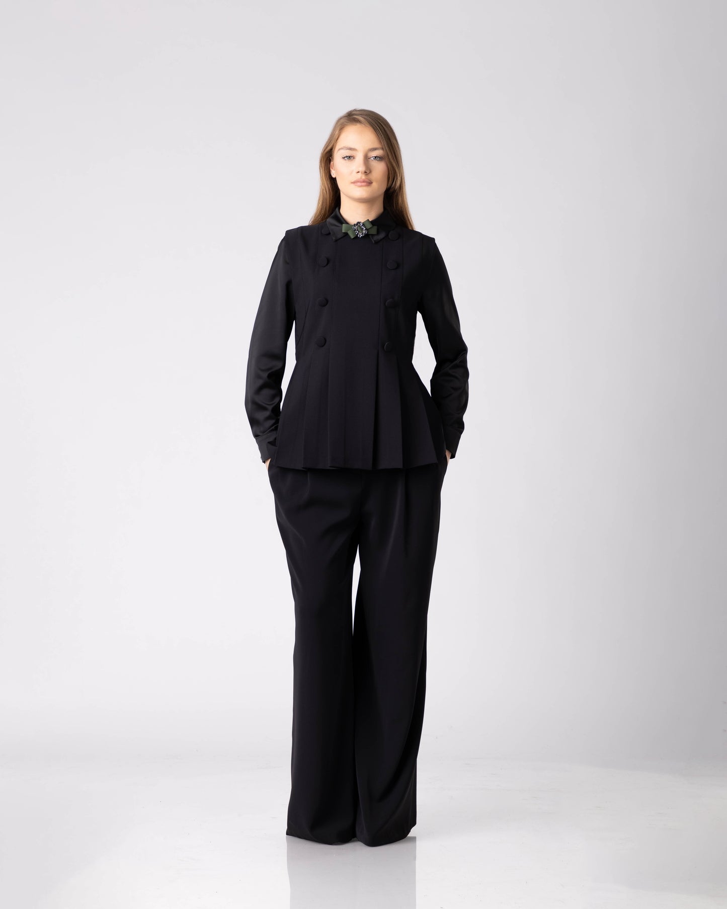 Velmora Tailored Buttoned Top