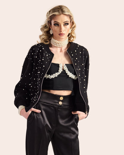 Pearlescent Jacket Black