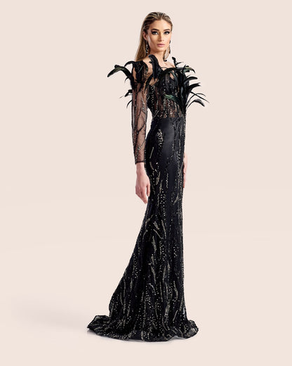 Feathered Gown