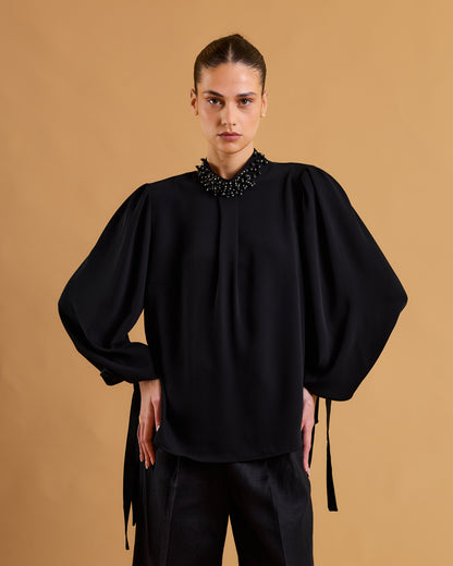 Perluna Noir Blouse