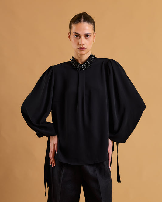 Perluna Noir Blouse