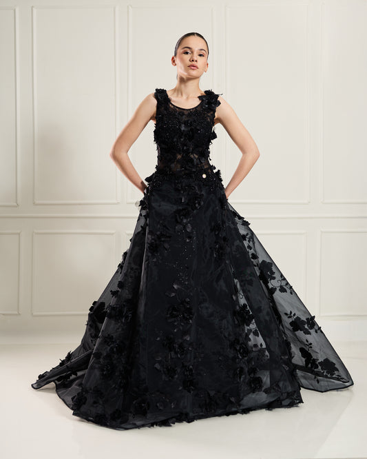Nocturne Bloom Gown