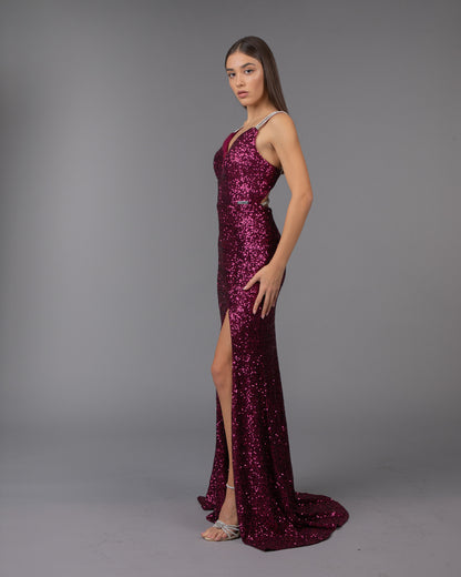 Бургундија Bliss Glitz наметка