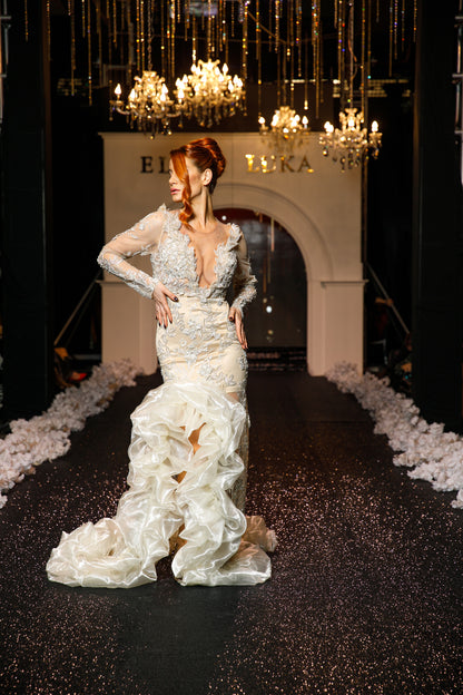 "Celestial Cascade" Gown