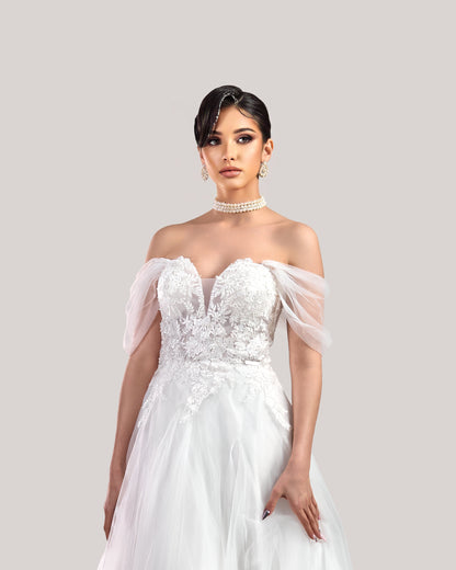 "Selenite" Wedding Gown