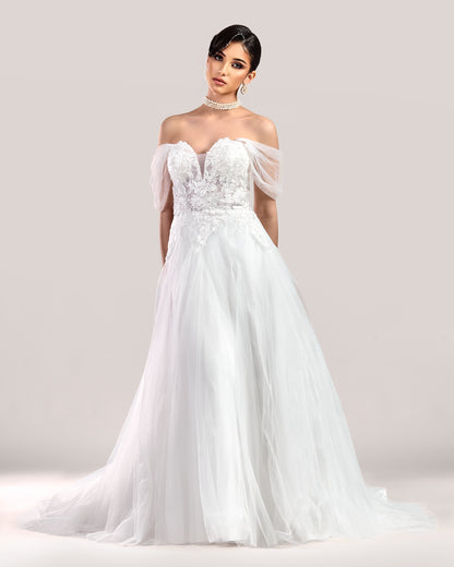 "Selenite" Wedding Gown
