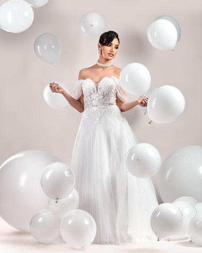 "Selenite" Wedding Gown