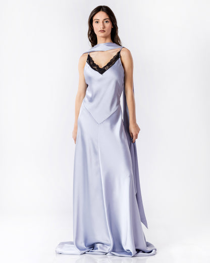 Silver Slip Gown