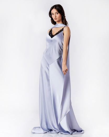 Silver Slip Gown