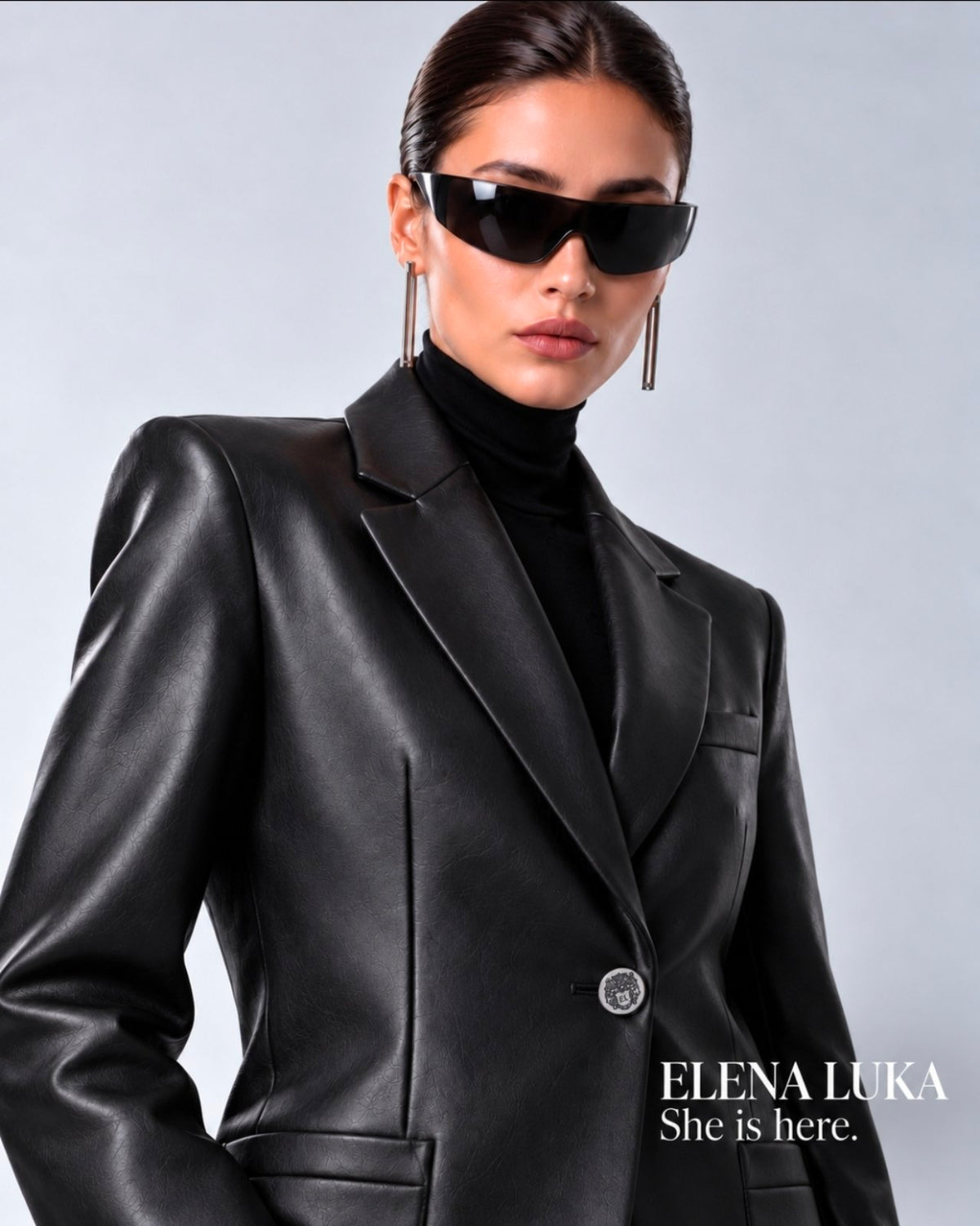 Obsidian Form Blazer - Violet