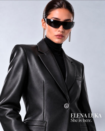 Obsidian Form Blazer - Violet