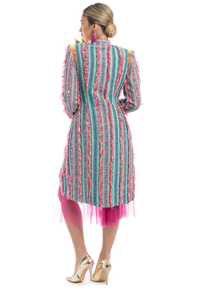 Bouclé Blazer &amp; Tulle Skirt Co Ред