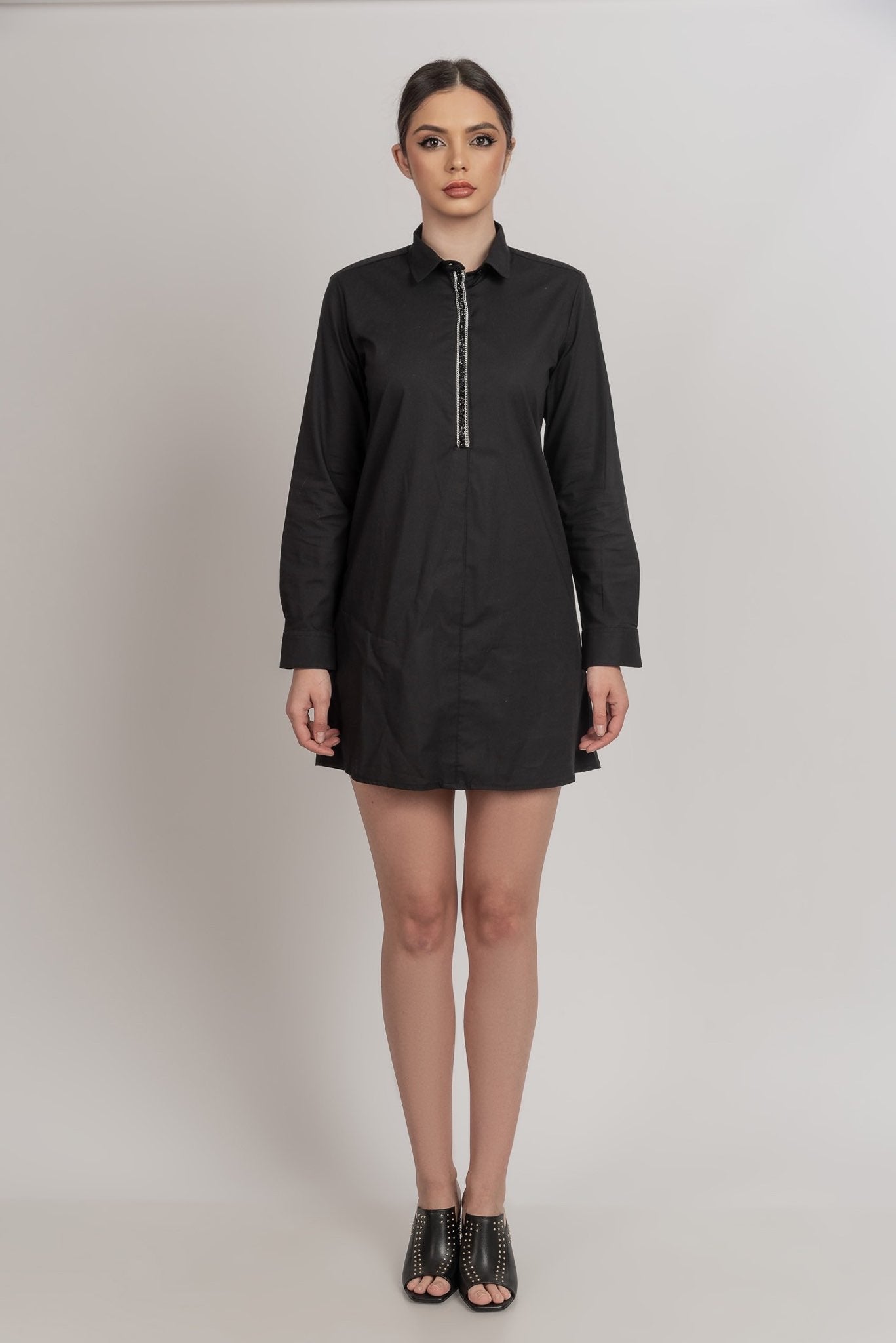 Shirt dress black