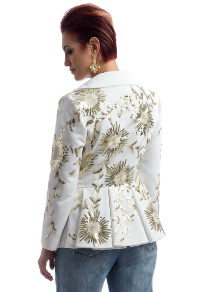 Украсен Peplum Blazer