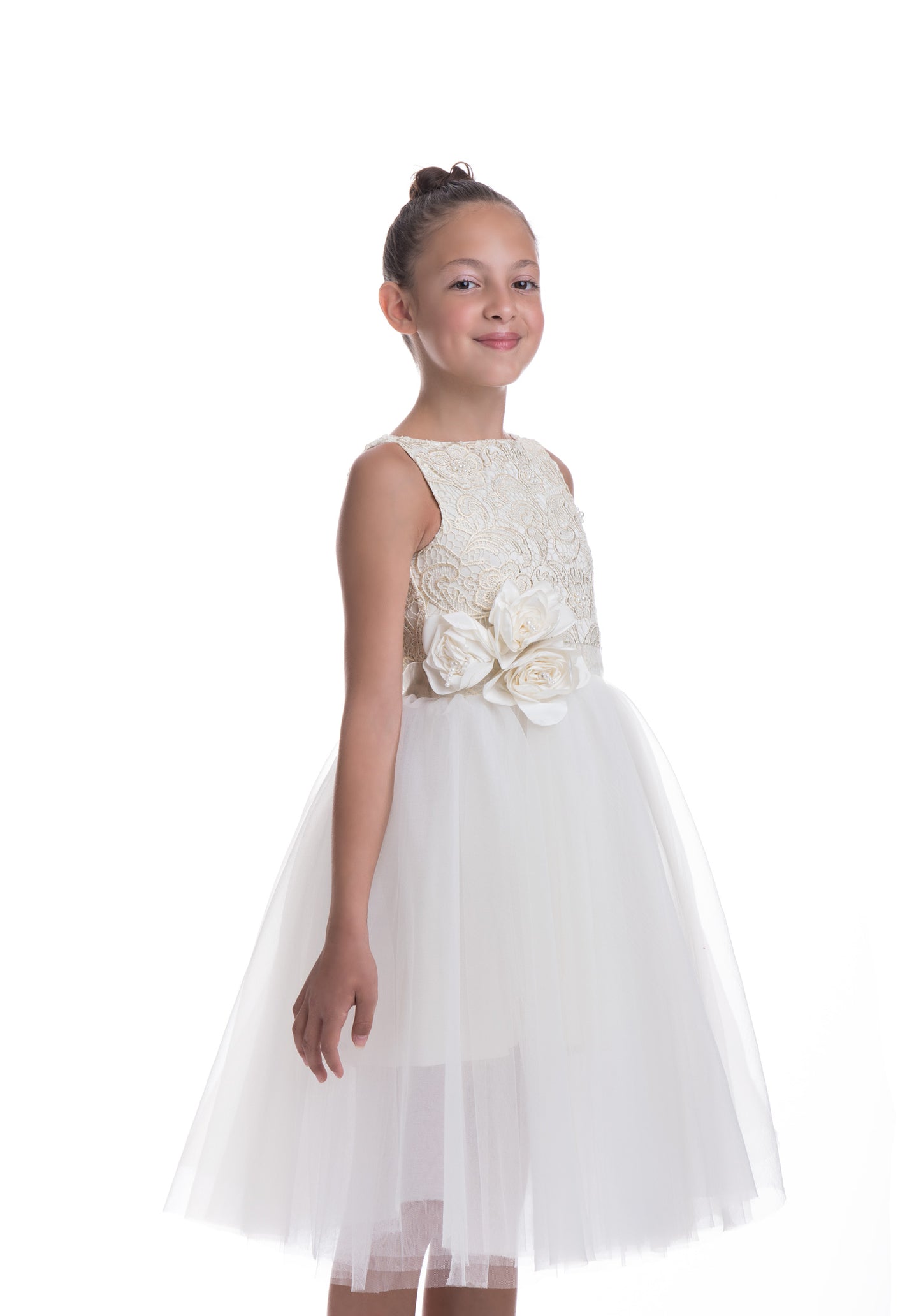 White flower dress