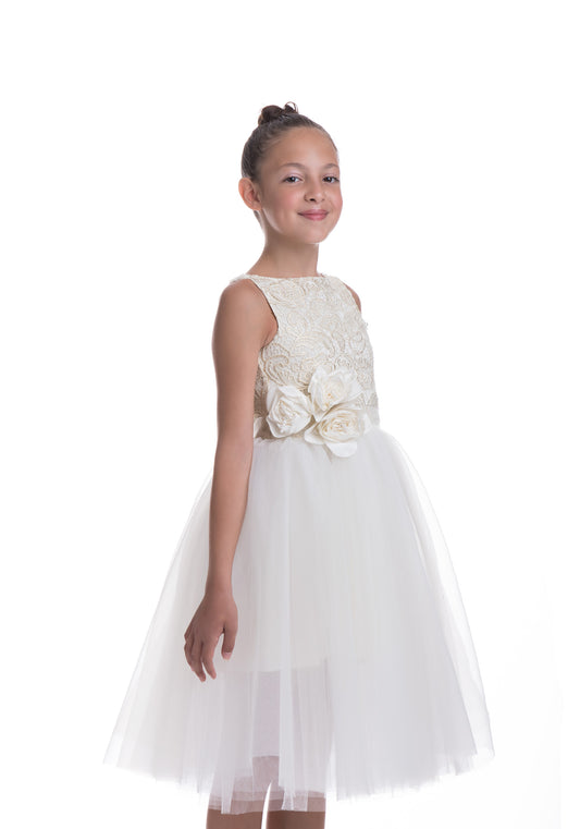 White flower dress