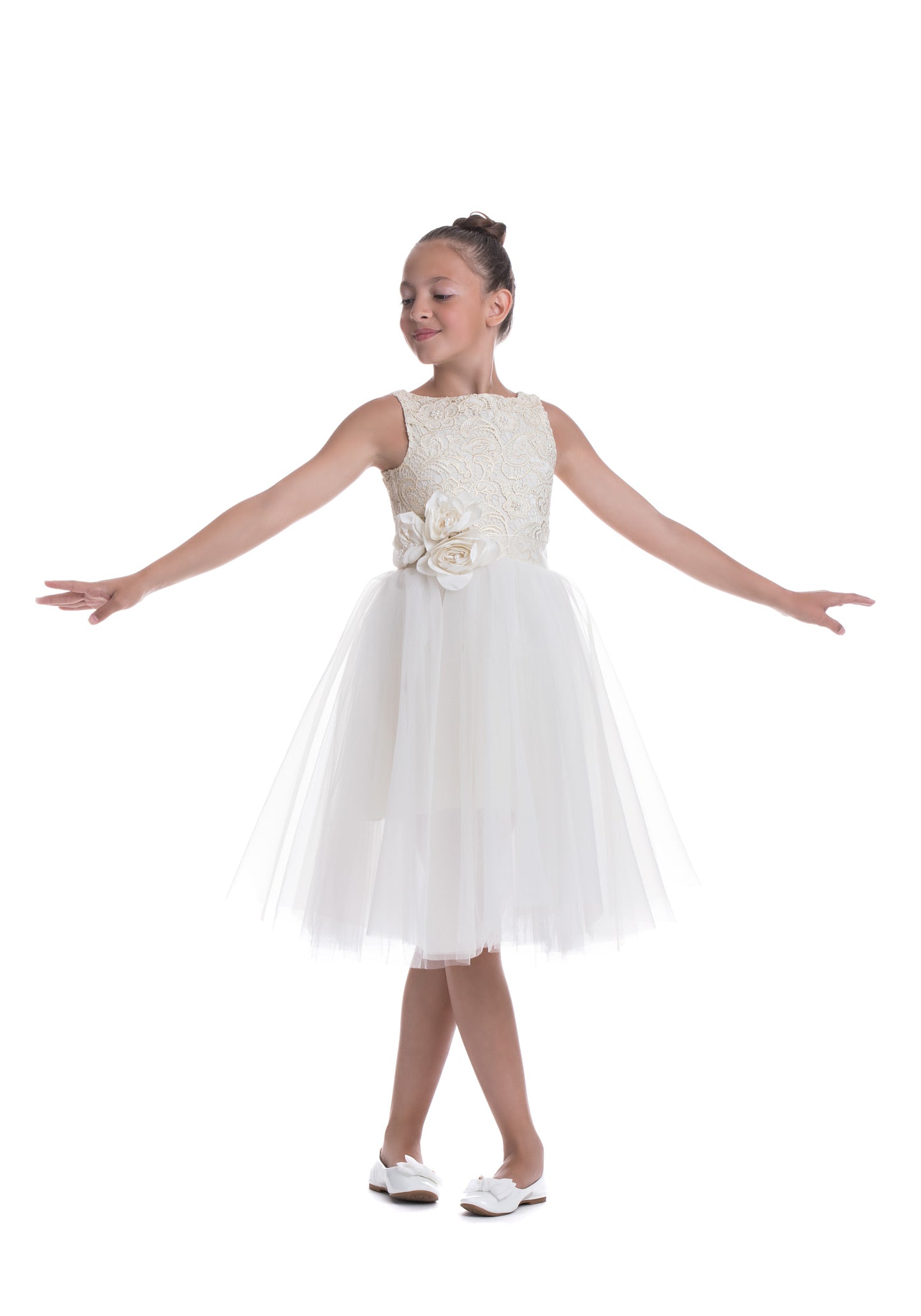 White flower dress