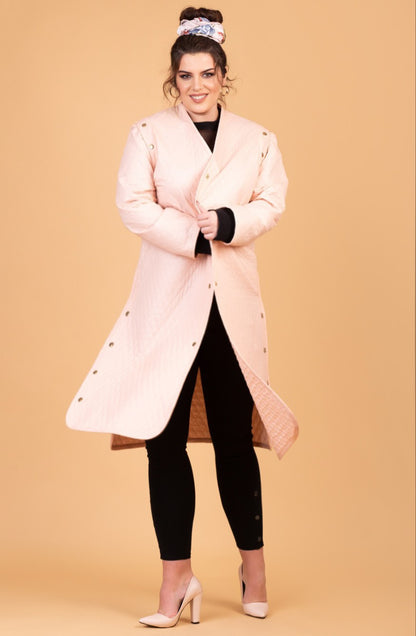 Палто-елек со златни нитни