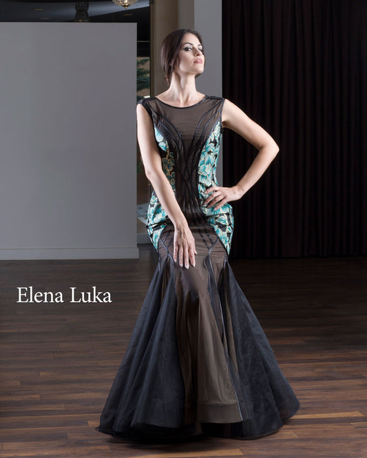 Emerald green dress