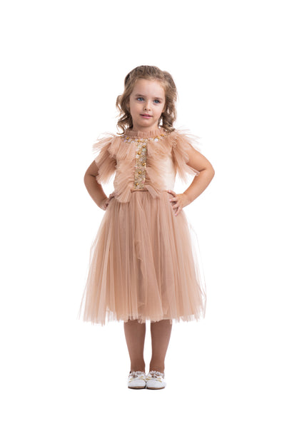 Карамел симпатичен фустан