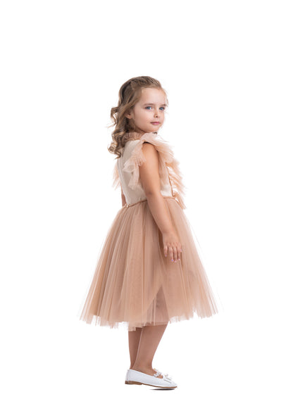 Карамел симпатичен фустан