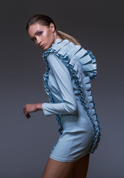 Фустан за забава со долги ракави Flashdance