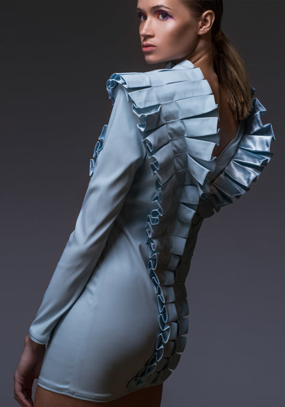 Фустан за забава со долги ракави Flashdance