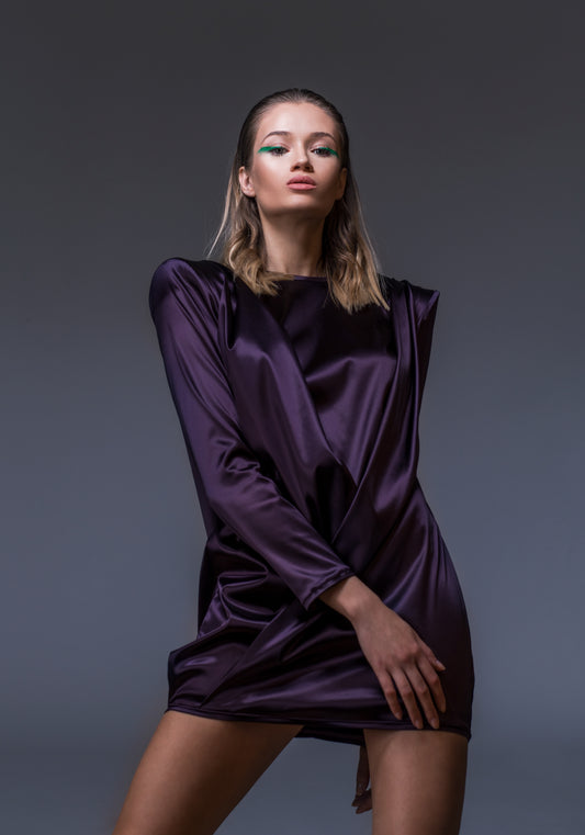 Cher Ruffle Long Sleeve Party Dress