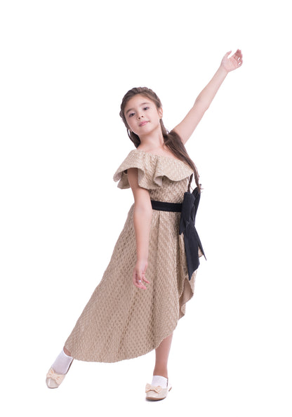 Фенси златен фустан