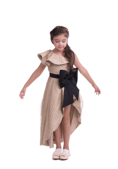 Фенси златен фустан