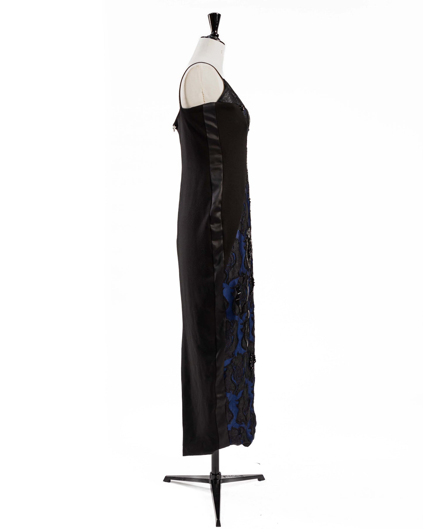 Black and blue dress