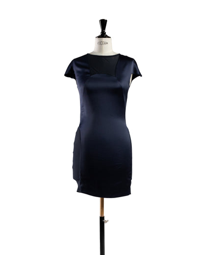 Син елегантен фустан