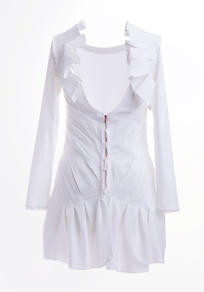 Фустан за забава со долги ракави на Кенеди