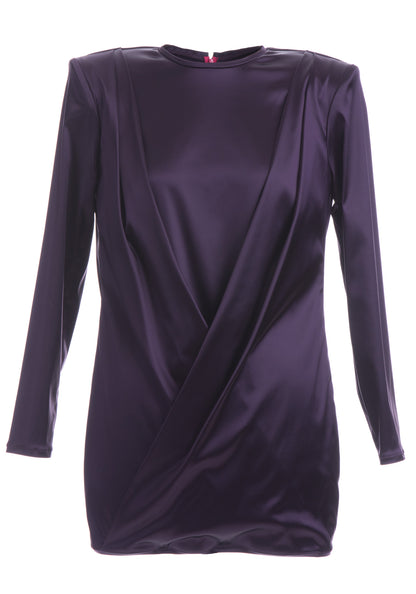 Фустан за забава со долги ракави Cher Ruffle