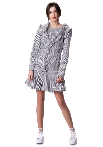 Фустан за забава со долги ракави на Кенеди