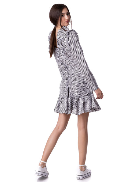 Фустан за забава со долги ракави на Кенеди