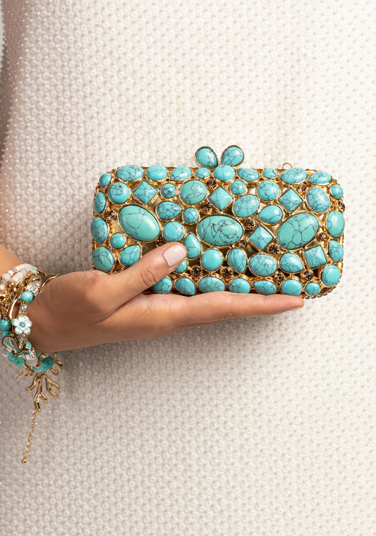 Torquoise luxury handbag